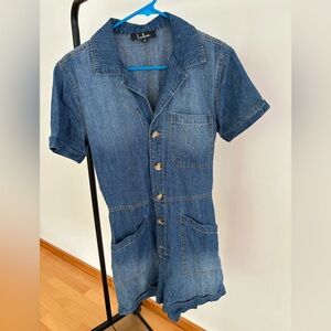 Lulus denim jumpsuit in perfect condition